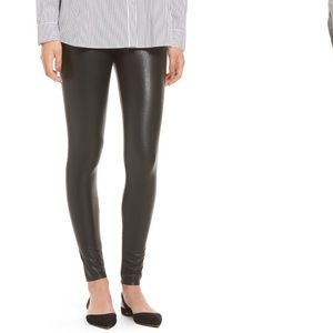 Commando Black Leather Leggings